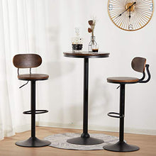 Sgabelli Bar Vintage industriale Sgabello Bar alto sgabello girevole da bar regolabile Legno Sgabelli da bar per la casa industrial Sedia da bar da cucina con schienale legno 180kg