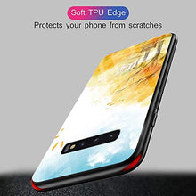 Suhctup Compatibile con Samsung Galaxy S10 Plus / S10+ Custodia Protettiva in Vetro Temperato 9H + Cornice Paraurti in TPU Silicone Morbido Assorbimento Degli Urti a 360 Gradi Protezione -albero
