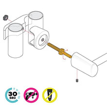 Handy linear 315 - Portasciugamani per radiatore tubolare multicolonna - si fissa direttamente sul radiatore tubolare - cromato