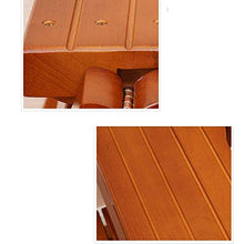 WGFGXQ Scaletta scaletta Scaletta Sgabello Pieghevole in Legno massello Sgabello Multifunzionale per Cucina Sgabello Piccolo scaletta Scala 2 Colori Opzionale 325 * 910mm Sgabello Pieghevole (Color