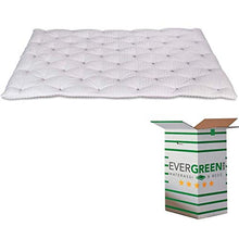 Evergreenweb - Correttore Materasso in Lattice Misura Matrimoniale 160x190 Alto 7 cm Topper Letto Coprimaterasso Imbottitura Fiocco 100% Effetto Piuma Antiacaro Morbido Futon Ortopedico Fodera Bianca
