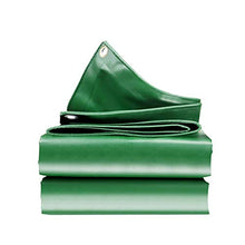 Telone di Tela Cerato Resistente Impermeabile Verde con Occhielli, Telo di Copertura per Piante da Campeggio All'aperto in PVC per Mobili da Giardino, Piscina, Auto, Camion, Alta qualità