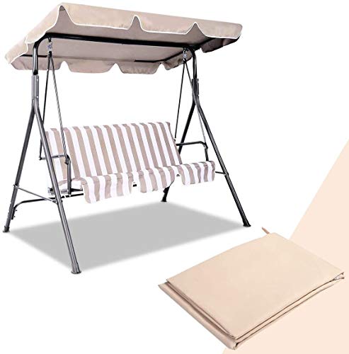DYHQQ Altalena a baldacchino - Coperchio Superiore di Ricambio per Sedia Amaca con Superficie Impermeabile, per Cortile Portico Esterno,195x125cm(77x49'')