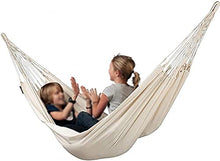 Altalena da esterno Amaca da appendere in tela bianca Altalena da patio Altalena da viaggio Portatile da campeggio all'aperto da campeggio Escursionismo - Capacità di 550 libbre Comfort Durata