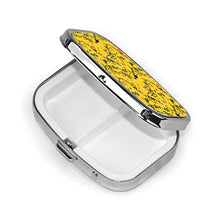 Scatola quadrata per pillole medicinali Monkey World Reportable giallo moda pillola organizzatore viaggio pillole dispenser per vitamine integratori