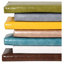 Cuscino Lungo per Panchina da Giardino Resistente e Comodo per Panca da Esterno ed Interno con Rivestimento Marrone Chiaro Pelle Rimovibile
