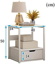 AOIWE PNBRAES Comodino da Comodino Comodino tavola Comodino da Comodino con cassetto di Storage Tavolo in Legno per Camera da Letto Spazio Studio Notturno Stand Storage