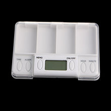 Unknow Pillole Promemoria Medicina Allarme Timer Scatola Elettronica Organizzatore 4 Griglie