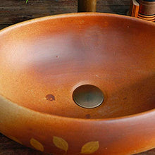 WEHOLY Lavabo in Resina Lavabo retrò da Incasso Ovale in Pietra Naturale Lavabo in Ceramica Contenitore per Hotel Lavabo a Prova di Schizzi