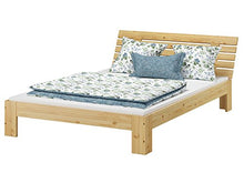 Erst-Holz Elegante Matrimoniale-Francese 140x200 in Pino Laccato con doghe rigide 60.67-14-Tina