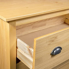 vidaXL Credenza Hill 4 Cassetti 79x40x110 cm in Massello di Pino