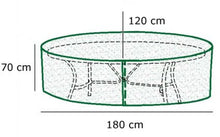 Kronenburg - Telo protettivo per tavolo da giardino, 180 x 120 x 71 cm