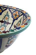 Dilma – Lavabo marocchino – Cerames | Lavandino da appoggio 41 x 16 cm | Lavandino da incasso marocchino per bagno, toilette, ospiti, WC