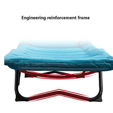 ZHANGYY Sedie a Sdraio per Patio Lettino da Campeggio Leggero per Adulti Bambini, Lettino Ultraleggero per Backpacking Lettino per Lettino Portatile in Alluminio per Campeggio, Uso Esterno, Blu Supp