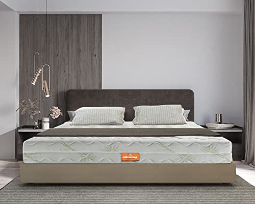 Marcapiuma - Materasso Singolo Memory 90x200 alto 22 cm - RAINBOW - Grado Rigidità H2 Medio Dispositivo Medico effetto massaggio Relax Rivestimento Sfoderabile Aloe Vera Antiacaro Made in Italy