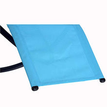 miozzi Sedia a Dondolo Moderna da Giardino in Textilene Blu 154x80x84 cm
