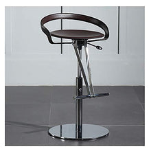 ZWJ-sgabelli da bar regolabili in acciaio sgabelli da bar per la colazione a casa bancone cucina bar sgabelli con poggiapiedi e sedili ergonomici (colore: marrone)