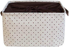 ZDD Cesto portabiancheria sotto Il Letto con Coulisse in Tela da 15 Pollici in Cotone Blu Navy, Strisce Blu, Grande 17 Pollici