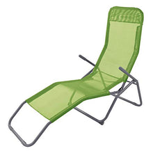 AVANTI TRENDSTORE - Promo - Sdraio da Giardino, Pieghevole, in Metallo e plastica con Rivestimento in Rete Traspirante, Dimensioni Lap 167x90x59 cm (Verde Chiaro)