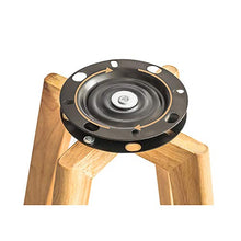 Sgabelli da bar, sedia per uso domestico in legno massello, con schienale, poggiapiedi in legno e comodo sedile imbottito, sgabello da cucina girevole a 360 °, multicolore ( Color : Grass Yellow 1 )
