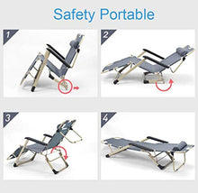 SHUAIIJUAN Sedia per il tempo libero domestico Sedie Sdraio da spiaggia reclinabili |Sedie 600D Oxford pieghevole Lawn Lounge |Giardino Poltrona reclinabile con poggiatesta for Outdoor Patio, campeggi