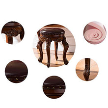 EXCLVEA Sedile per Trucco per Camera da Letto Vanity Sgabello, Trucco Dressing Gambe feci con Rubberwood, Panca Imbottita (Colore, Dimensione : 35x35x48cm)