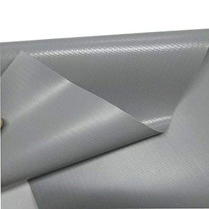 MTYLX Telo Multiuso per Esterni ， Telo, Telo Impermeabile su Due Lati in Pvc Resistente Copertura per Conigliera Di Pollo Telo Grigio,Grigio,3X4M