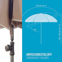 4smile ombrellone SunnyJoy - ombrellone da balcone Ø 200cm, regolabile in altezza e inclinazione, UV 50+ - i piccoli ombrelloni creano un ambiente