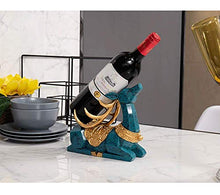 Decorazioni artigianali in resina cervo portabottiglie nordico soggiorno armadietto del vino hotel accessori per la casa Retro misura Blu