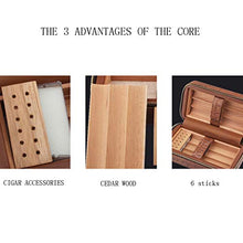 Cigar Humidor, di Alta qualità Hardware Zipper Legno di Cedro Cigar Box Caso Portatile Sigaro Built-in Sigaro Umidificatore (205 * 108 * 86MM),B