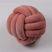 Gertok Cuscini Decorativi Bambini Cuscino Annodato Cuscino Soffice Cuscino Morbido Cuscino di Velluto Cuscino Decorativo per Camera da Letto Light Orange,27cm/10.63inh