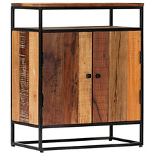 vidaXL Credenza Durevole Madia Resistente Ampia Spaziosa Robusta Pratica Utile Solida Armadio 60x35x76 cm in Legno Massello di Recupero e Acciaio