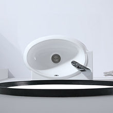 Eridanus Serie Orson, Lavabo di Ceramica Bianco Lusso Lavandino Lavello Lavamano Lavabo da Appoggio Tondo Ovale Rettangolare Quadrato Bacinella Lavandino Lavello per Bagno Casa Bidet Lavabo
