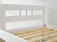 Inter Link Los Angeles, Letto Singolo Moderno Pino Verniciato, Bianco, 205 x 96 x 72 cm