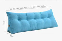 Xufei Cuscino Triangolare Grande Cuneo Letto Camera da Letto Schienale Cuscino Divano Borsa Morbida Lettura Cuscino Ufficio Lombare Pad Imbottito con Coperchio sfoderabile, 8 Colori, 6 Dimensioni