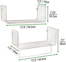 hhkty Set da 2 Pezzi di mensole a Parete □ Deposito a Muro for cucine, bagni, Locali Locali e Altro □ Scaffalatura del Bagno con Asciugamani □ Argento Opaco (Color : Satin)