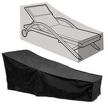 Cover di Divano Patio, Universal L Forma Divano Coperture Impermeabile e mobili Antipolvere Arredamento Esterno Copertura Esterna 190T Poliestere 208 * 76 * 41/79 cm,Nero