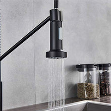 Faucet-4456 Rubinetto da Cucina A Molla Nera, Rubinetto Monocomando Monocomando per Acqua Calda E Fredda