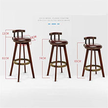 Sgabelli da Bar Moderna Imbottito Tessuto della sede sgabelli da Bar Sedie w Legno/Telaio, Gambe in Legno massello Soggiorno Sala da Pranzo Mobili (Color : Black, Size : 74cm)