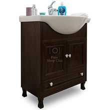 Piccolo Arredo bagno in legno arte povera base e lavabo