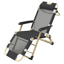 AI LI WEI SHUAIIJUAN Sedia per Il Tempo Libero Domestico Reclining Garden Beach Chair Sdraio reclinabile Sedie da Giardino Zero Gravity Pieghevole Prato Lounge con Cuscino Max.200kg