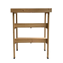 Gardiun KNH1090 Tavolo da Lavoro Giardino in Legno Naturale Melvin. Dimensioni 76 x 37 x 89 cm, Multicolore