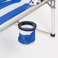 CREVICOSTA QUALITY MARK MARCAS DE CALIDAD 1 lettino 1006 blu e bianco, 192 x 65 x 41 cm