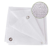 JH1 Rete ombreggiante Household Ombra Panno Bianco, 200GSM Polietilene Maglia Telone con Occhielli E Corda, Appendere sul Tetto Piscina (Size : 8×10m)