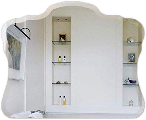 Specchio da Parete Decorativo da Bagno, Specchio per Il Trucco a Forma di Nuvola, Specchio da Trucco smussato HD, Specchio da Barba Senza Cornice con Specchio da Doccia con Bordo Lucido per Dres