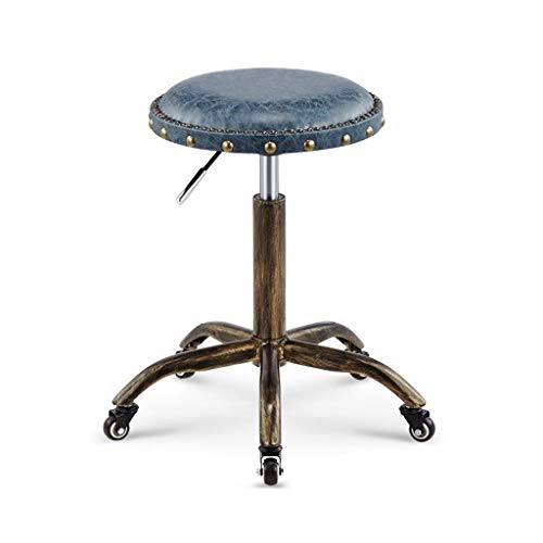 CSQ-Confortevole Multifunzionale Tavolo da Lavoro, Retro Style Indoor Tempo Libero Sgabello Barber Shop Beauty Sgabello Facile da spostare Bar Stool Mobili Decorativi (Color : B)