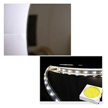 Specchio da 80 cm, Specchio da Bagno Illuminato a LED Rotondo retroilluminato, Trucco Senza Cornice con Specchio Luminoso