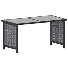 SKM Set Divani da Giardino 10 pz con Cuscini in Polyrattan Antracite (68.12kg)