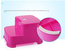 WYB Steso per Bambini Sgabello Baby Doppio Sgabello Fun Sgabello Sgabello Plastica Sgabello Step Sgabello Aumenta Il Bagno Sgabello,Blu