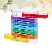 EXCEART Organizzatore Settimanale Della Pillola Scatola Della Medicina Caso Della Pillola Pianificatori di Pillole Portatile Scatola Della Scatola Della Pillola da 7 Giorni Dispenser di